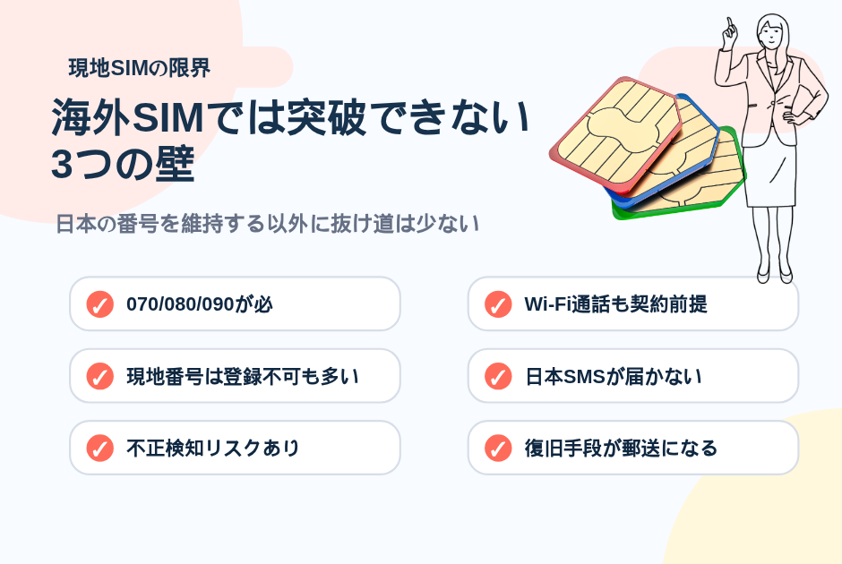15. 海外SIMでは突破できない 3つの壁