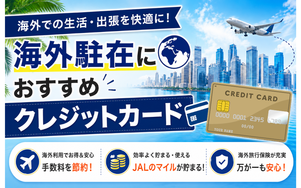 海外駐在におすすめクレジットカード