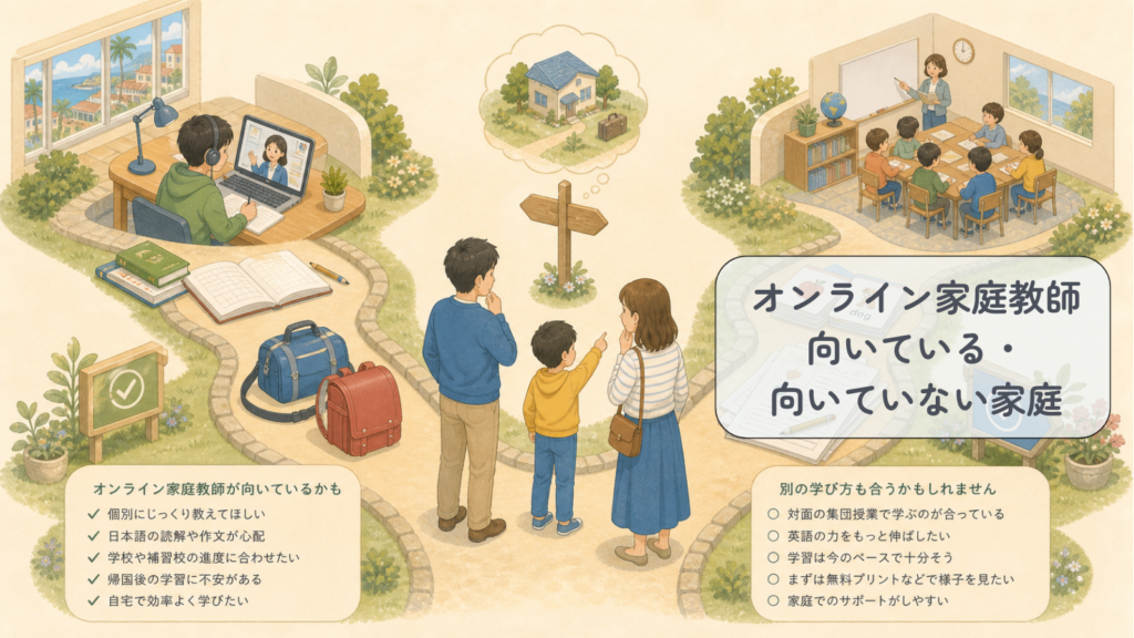 ⑨ 向いている家庭・向いていない家庭